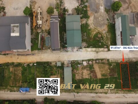 BÁN ĐẤT ĐẤU GIÁ KHU KIẾN TRÚC TÂN TIẾN CHƯƠNG MỸ | SIÊU PHẨM 91.87m² LÀN 2 QUỐC LỘ 21A, 2 MẶT TIỀN, GIÁ RẺ LK4