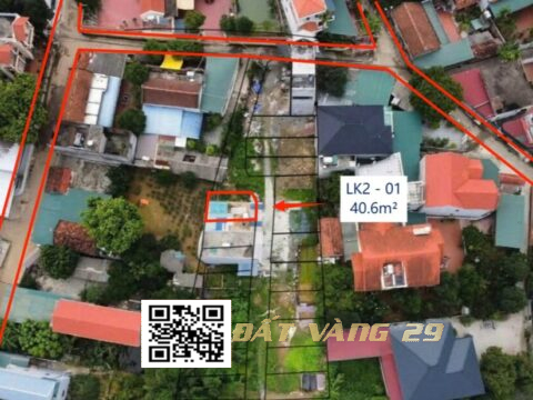 Bán lô đất đẹp tiên phương phường chương mỹ 40,8m² – giá rẻ cho nhà đầu tư LK02 – 01