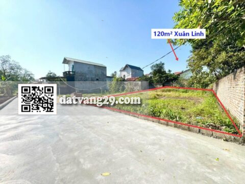 Bán đất Xuân Linh,Thuỷ Xuân Tiên 120m² Cách trục chính 50m – đường rộng thoáng