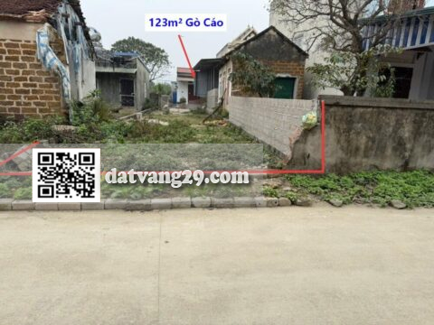 Bán đất Gò Cáo,Thuỷ Xuân Tiên 123m² dân cư đông, giao thông thuận tiện