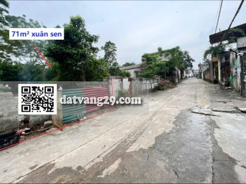 Bán đất Thôn Xuân Sen Thuỷ Xuân Tiên 71m² cạnh trường cao đẳng cộng đồng Hà Tây