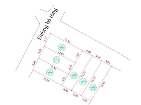 Chính chủ cần bán 6 lô hơn 59m2 thuộc Tuy Lai – Mỹ Đức – Hà Nội