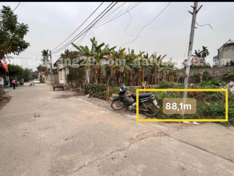 Chính chủ cần bán đất tái định cư Sân gofl Skylake Thôn Văn Mỹ – Hoàng văn Thụ – Chương Mỹ – Hà Nội – Diện tích : 88,1m2 Lô góc ĐS7
