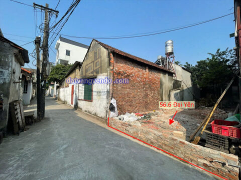 Bán đất thổ cư Tại Đại yên, Chương Mỹ, Hà Nội – S= 56,6m2