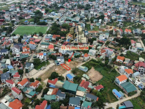 Đất đấu giá khu Rộc Lác – Xã Phú Nghĩa – Huyện Chương Mỹ – TP Hà Nội.  LK 2-11  S=91,75m2