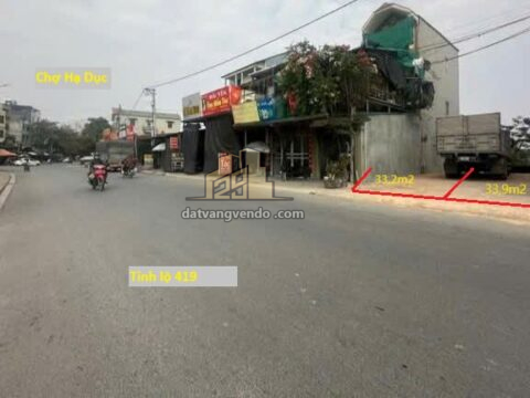 Bán đất mặt đường tỉnh lộ 419 Hạ Dục – Đồng Phú – Chương Mỹ – Hà Nội  S=33,2m2