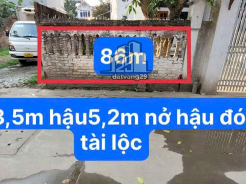 Bán đất Đông Sơn full thổ cư ngay cạnh đường quốc lộ 6 — S= 86m2