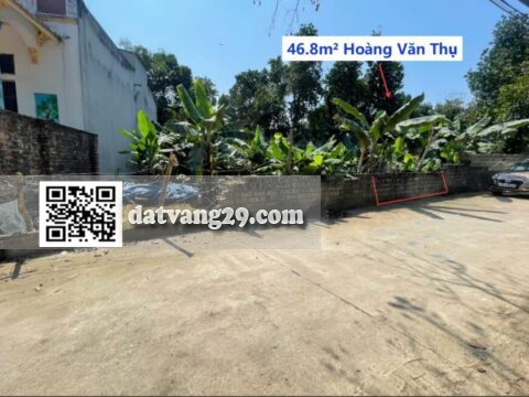 Bán đất thổ cư Hoàng Văn Thụ 46,8m² Ngay trường học ,chợ giá rẻ nhất thị trường