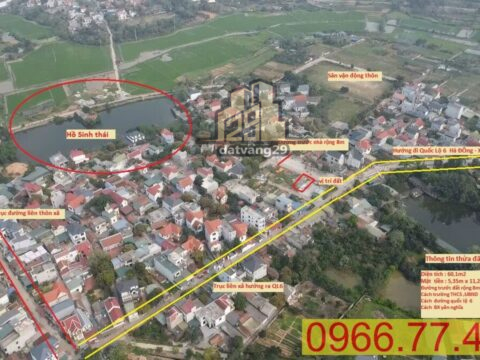 Bán đất phân lô Khu Vườn Cây Đông Sơn – Chương Mỹ – Hà Nội S=60,1m2 LK 145