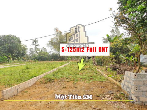Bán Đất Lương Sơn Hòa bình Full thổ cư – S=125m2