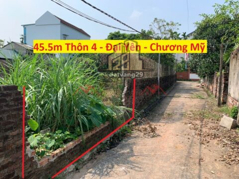 Bán đất mặt tiền 4m Đại Yên Chương Mỹ Hà Nội – S=45.5m2