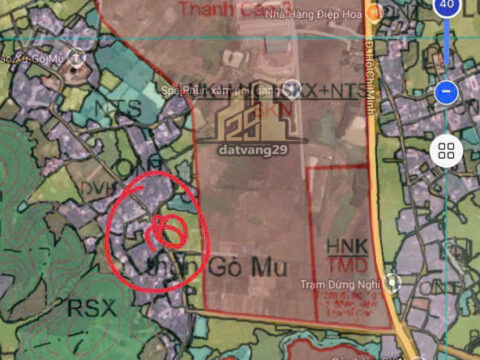 Bán đất full thổ cư Lương Sơn Hòa Bình – S=101.6m2