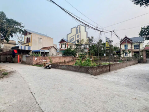 Bán Đất Thổ cư ở Tổ Dân Phố Thuỵ Hương, Lô góc 2 mặt tiền đường ô tô tránh nhau dân cư đông đúc – S= 58,6m2