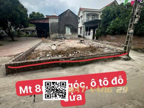 Bán đất thổ cư ở Thủy Xuân Tiên – Chương Mỹ –sổ đỏ, giá đầu tư ,dân cư đông đúc ra quốc lộ 21A rất gần   S=100.5m2