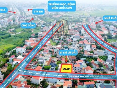 BÁN ĐẤT THỔ CƯ CHÚC LÝ- NGỌC HOÀ – CHƯƠNG MỸ | SỔ ĐỎ CHÍNH CHỦ S=177m2