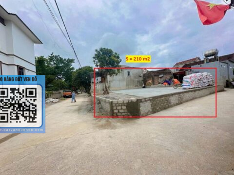 Bán đất thổ cư ở Nam Phương Tiến – Chương Mỹ –sổ đỏ, giá đầu tư    S=210m2