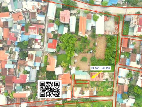  BÁN ĐẤT THỔ CƯ Thị trấn Chúc Sơn – Ngay cạnh UBND ,đường xe bus chạy ngày đêm   S=74,1m2