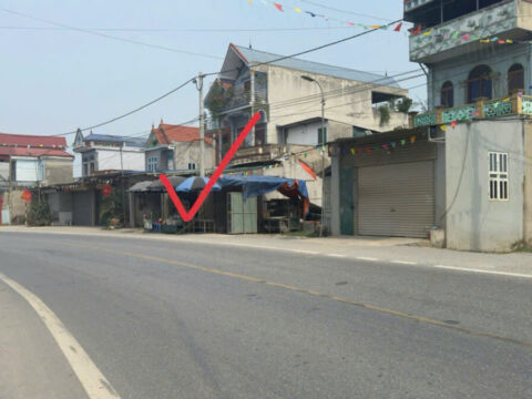 Bán đất Đồng Tâm Mỹ Đức – Mặt đường lớn, có nhà sẵn, chỉ việc dọn về ở hoặc kinh doanh  S=88.7m2