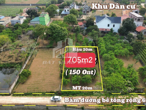 🏡 Bán Đất Lạc Thủy Hòa Bình – 705m² Có 150m² Thổ Cư – Mặt Tiền Gần 20m – Gần Resort, View Đẹp!