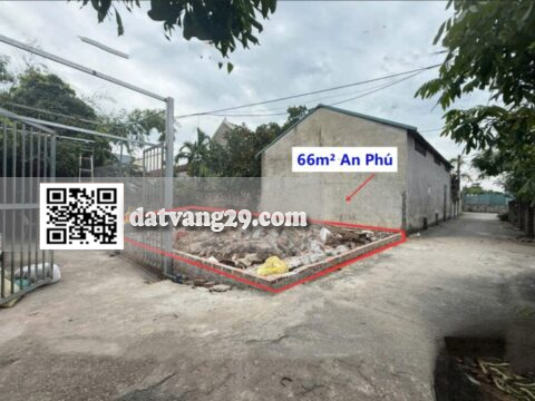 Bán đất An Phú Chương Mỹ 66m² vuông đẹp – Mặt tiền 6m – Ô tô vào tận đất