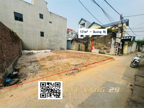 BÁN LÔ ĐẤT QUẢNG BỊ – 2 MẶT ĐƯỜNG – CHƯƠNG MỸ    S=121m