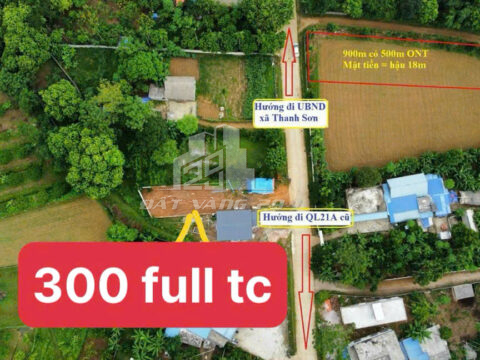 🔥 Bán Đất Lương Sơn Hòa Bình – 300m² Full Thổ Cư – Mặt Đường Liên Huyện Rộng 8m – Cách Hà Đông 40km!