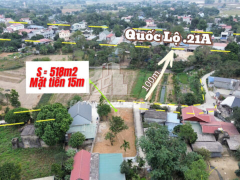 Bán Lô Góc Thanh Cao Lương Sơn – Tiềm Năng Tăng Giá Cao – S=518m²