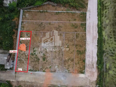 Bán đất phân lô Tiến Văn – Hoàng Văn Thụ – Vị trí trung tâm LK01 S=86,3m