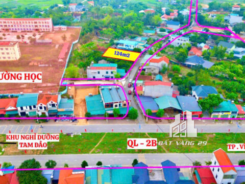 Bán Đất Trung Tâm Tam Đảo – 124m² – 50m² Thổ Cư – Mặt Tiền 5m – Đường Nhựa Rộng Kinh Doanh Tốt!