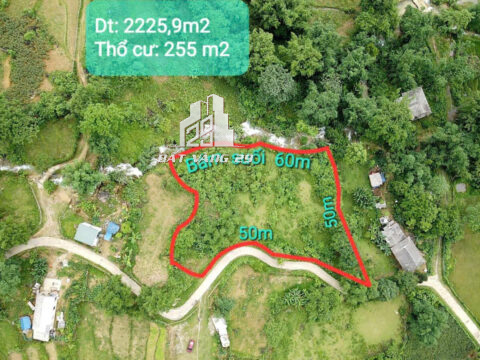 Bán đất nghỉ dưỡng Phú Cường – Tân Lạc – Hòa Bình | 2.225,9m² có 255m² thổ cư – Bám suối – Sổ đỏ chính chủ