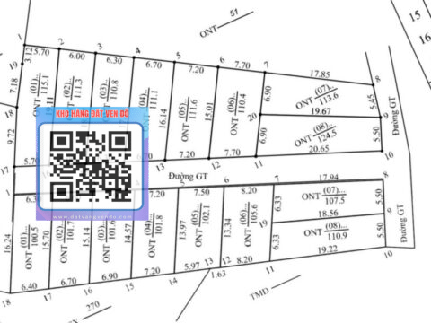 Bán đất Thanh Thủy – 110,8m² (85m² TC) – Sát khu dân cư – Gần chợ và trường học