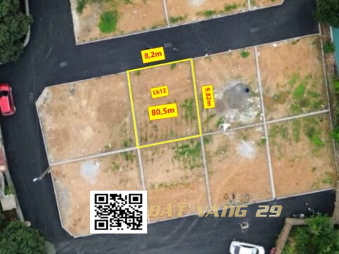 Bán đất phân lô Đông Sơn Chương Mỹ – Vị trí đẹp S=80,4m LK11