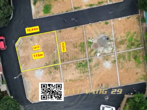 Bán đất phân lô Đông Sơn Chương Mỹ – Khu Dân cư đông S=115m LK13