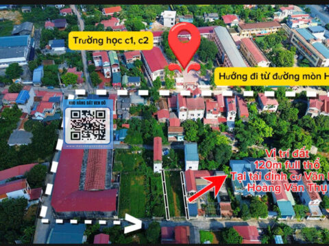 Bán đất nền Văn Mỹ Hoàng Văn Thụ, gần Đường Mòn, vị trí vàng – Giá đầu tư cực tốt S=120m