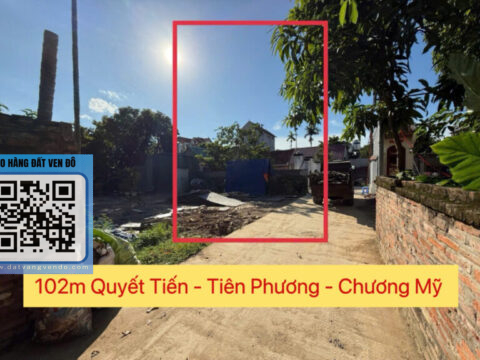 Bán đất thổ cư Tiên Phương Chương Mỹ – giá rẻ, pháp lý rõ ràng S=102m2