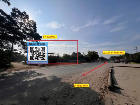 BÁN ĐẤT MỸ LƯƠNG – MẶT ĐƯỜNG QUỐC LỘ 21A,kinh doanh cực đỉnh   S=1029m2