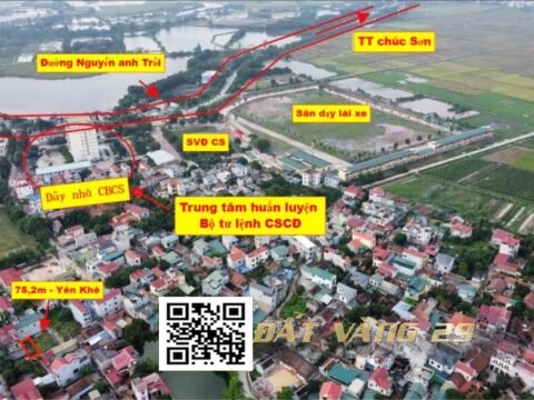 Bán đất Yên Khê Xã Đại Yên Chương Mỹ – Vị trí đẹp,dân cư đông đúc sầm uất