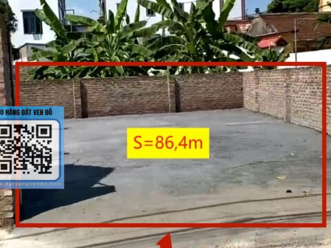 Bán Lô Đất Đẹp Thụy Hương – Vị trí đẹp, tiềm năng kinh doanh tốt – S=86,4m²