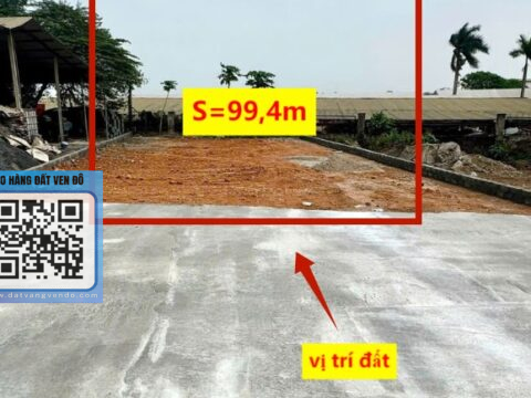 Bán đất thổ cư Cầu Tây Hoàng Văn Thụ – vị trí đẹp – giá tốt S=99,4m