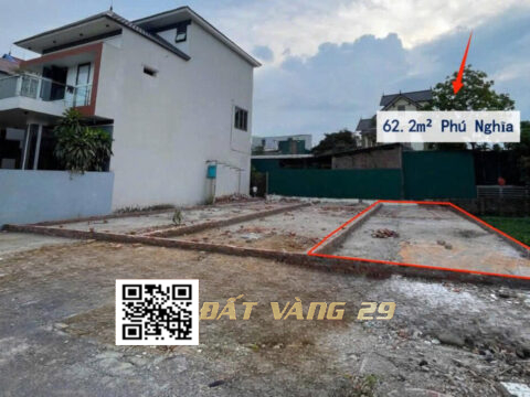 Bán đất thổ cư xã Phú Nghĩa – Lô đất 62,2m² vị trí đẹp, giá rẻ