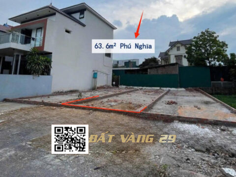Bán đất nền thổ cư xã Phú Nghĩa 63.6m² – khu dân cư đông , giá tốt 