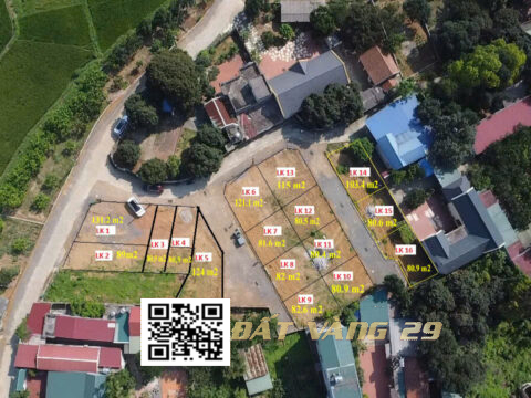 Bán đất phân lô dự án Đông Sơn – Chương Mỹ    LK1-6   S=112.1m2