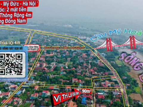 Bán Đất Bột Xuyên Mỹ Đức – Lô Góc – Full Thổ Cư – Tiềm Năng Sinh Lời Cao!  S=90m²