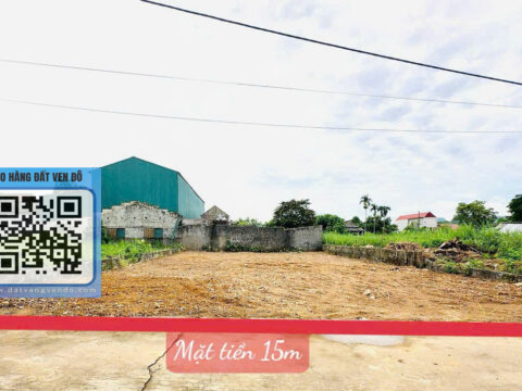 Bán Đất Hoàng Văn Thụ Chương Mỹ – Full Thổ Cư – View Ao Thoáng – Mặt Tiền 15m!   S=360m²