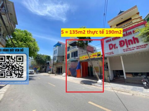 BÁN ĐẤT MẶT ĐƯỜNG NGỌC HOÀ CHƯƠNG MỸ – Giá tốt –   S= 135m2