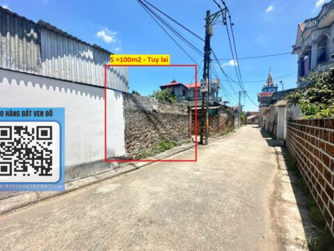 Bán đất Thổ Cư Tuy Lai Mỹ Đức, Hà Nội – ô tô chạy quanh đất   – S= 100m2