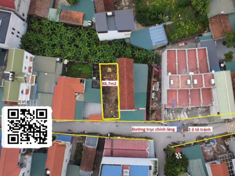 Bán đất Chúc Lý Chương Mỹ Lô đất 88.75m² full thổ cư, mặt trục chính