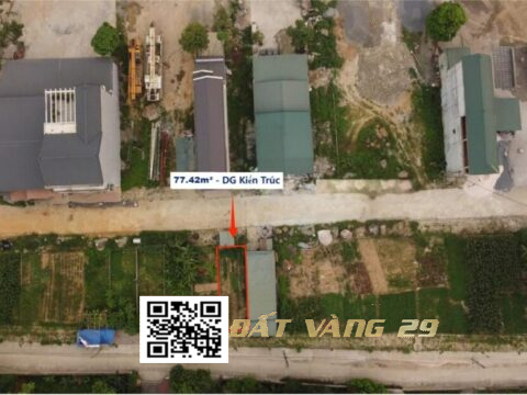 BÁN ĐẤT ĐẤU GIÁ TÂN TIẾN CHƯƠNG MỸ – PHÁP LÝ CHUẨN – GIÁ TỐT (LK13) S=77.59m²