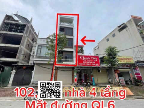 Bán nhà mặt đường Quốc lộ 6 Chúc Sơn Trung tâm Phường Chương Mỹ – KINH DOANH SIÊU ĐẸP 102m2