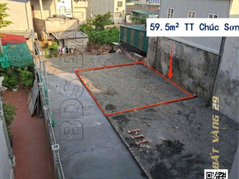 Bán Đất Thị Trấn Chúc Sơn 59.5m² cạnh khu Hành Chính, Gần Chợ Lớn,tiện ích ngập tràn